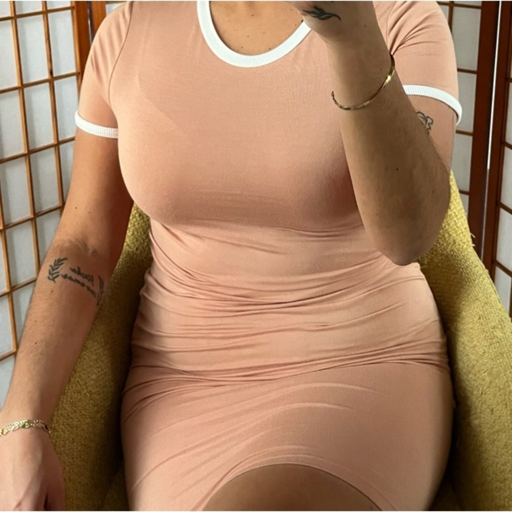 Blush Pink Bodycon Dress